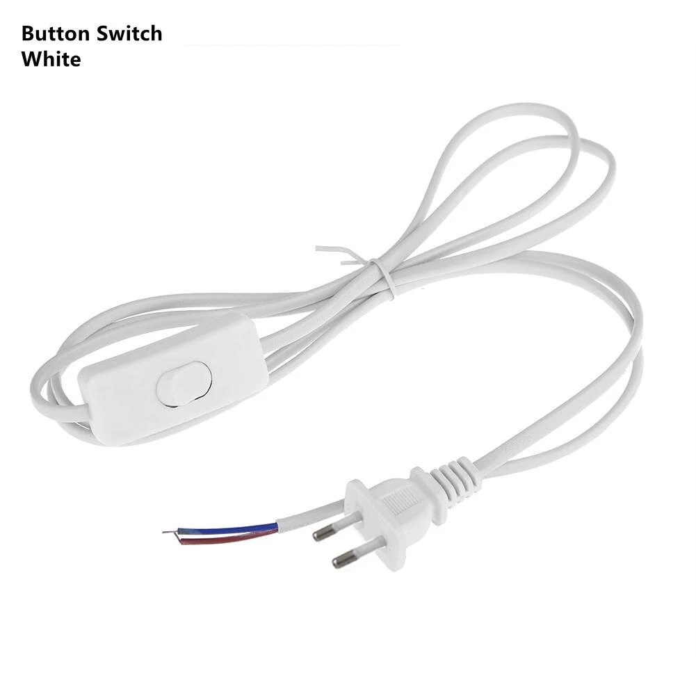 Lamp Base Holder Power Cord Cable 1.8m E27 EU Hanging Pendant LED Light Fixture Lamp Bulbs Socket Cord Adapters With Switch 220V