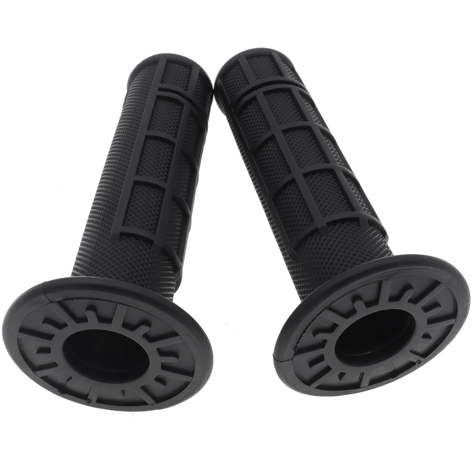 7/8" Rubber Handlebar Handle Grip 22mm Grips Left and Right ATV Motorcycle Dirt Pit Bike Motocross Thumb Throttle