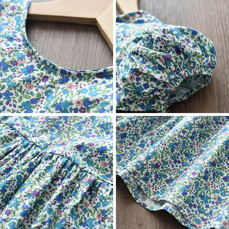 Bear Leader Floral Girls Dress Floral Kids Dresses Girls Princess Dress Children Clothes Girls Dress Casual Wear 3 7Y Vestido