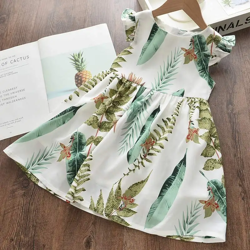 Bear Leader Floral Girls Dress Floral Kids Dresses Girls Princess Dress Children Clothes Girls Dress Casual Wear 3 7Y Vestido