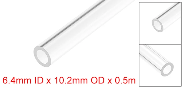 Uxcell O.D 8mm-22mm 50cm Long Rigid Acrylic Pipes Round Tube Tubing Transparent PMMA Tube Aquarium Accessoires Pipe Fittings