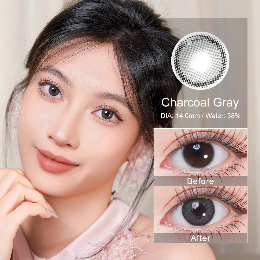 Hot! MAGISTER Natural Colored Contact Lenses Roze Beige Brown Contact Eyes Lens Ochre Lens Suitable All Occasions 14.0mm 6Months