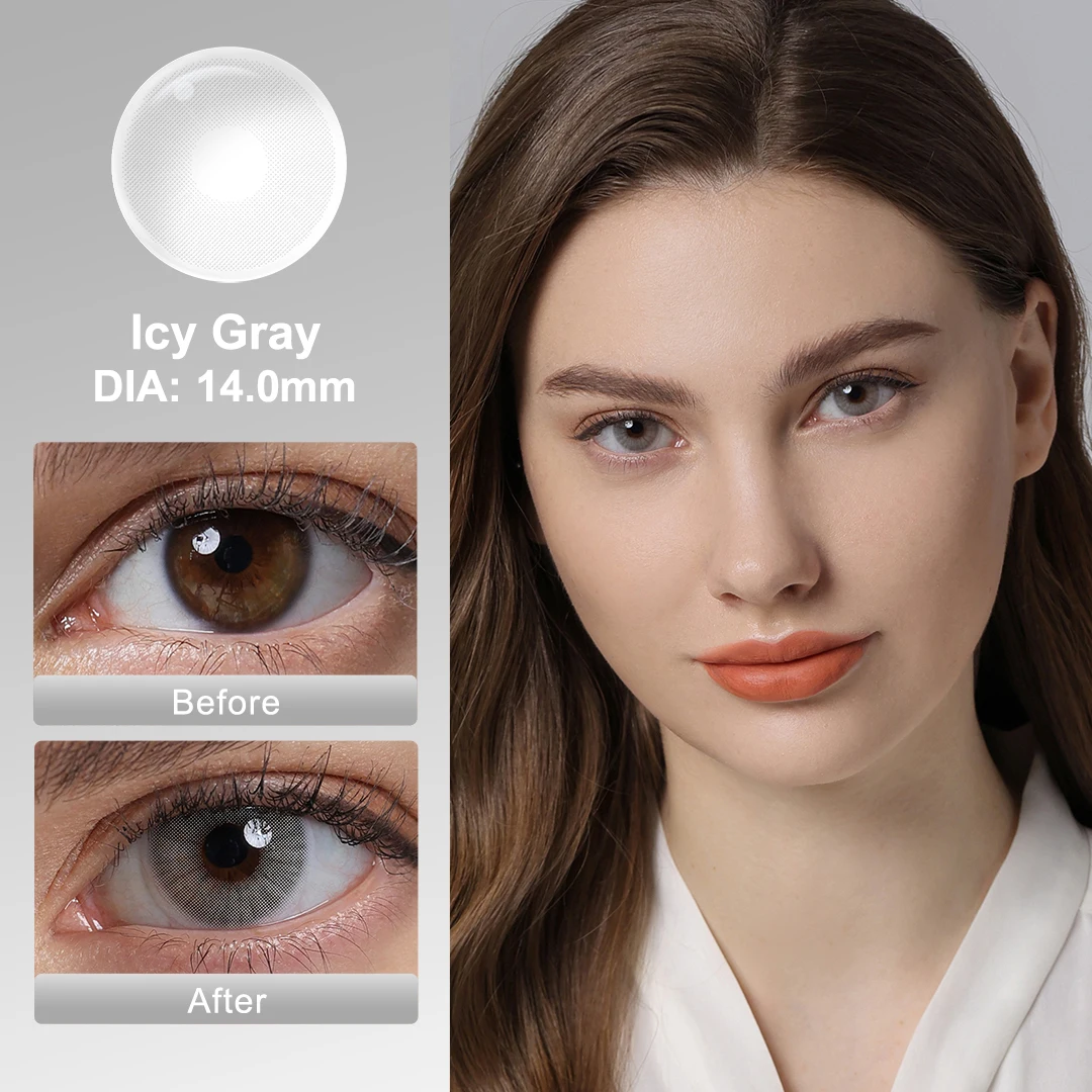 Hot! MAGISTER Natural Colored Contact Lenses Roze Beige Brown Contact Eyes Lens Ochre Lens Suitable All Occasions 14.0mm 6Months