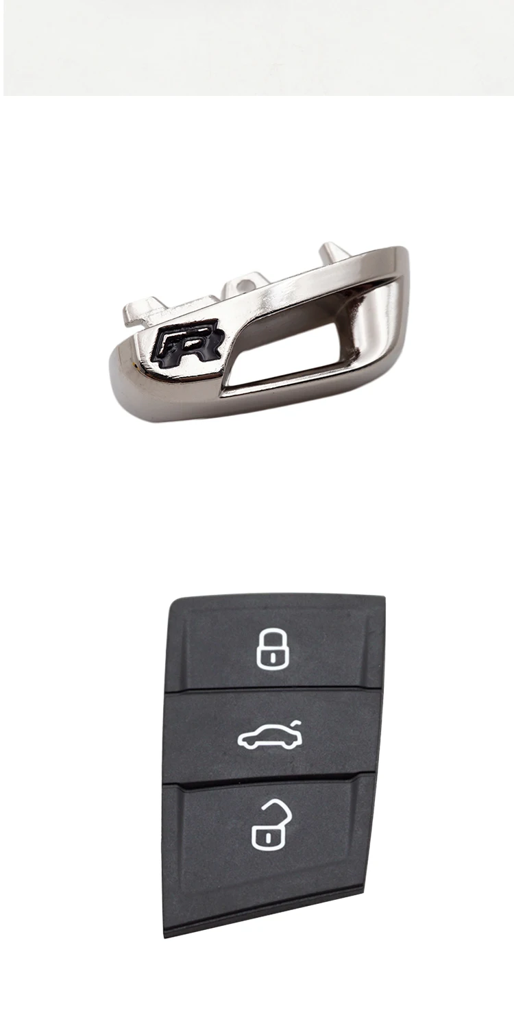 Xinyuexin Shiny Metal Part Key Pad for Vw Gollf 7 MK7 for Skoda Octavia A7 for Seat Remote Keyless Auto Metal Part for Golf Mk7
