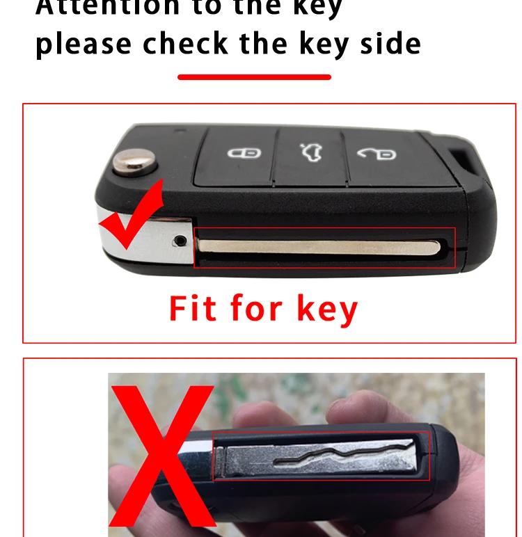 Xinyuexin Shiny Metal Part Key Pad for Vw Gollf 7 MK7 for Skoda Octavia A7 for Seat Remote Keyless Auto Metal Part for Golf Mk7