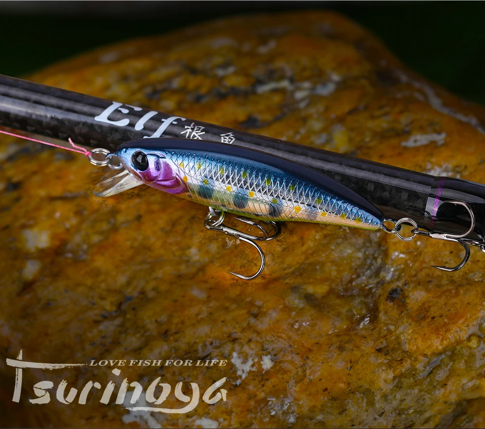 TSURINOYA Fishing Lure DW69 Sinking Minnow Hard Bait 48S 48mm 3.3g Fishing Wobblers Jerkbait Bass Trout Lure Swimbait