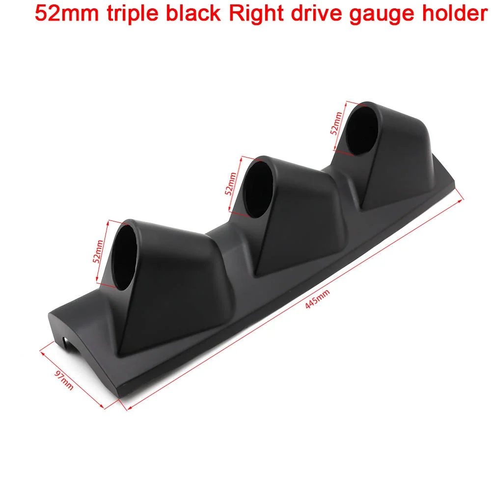 2INCH 52mm Universal Car Meters Holder Black Single Double Triple  Car Gauge Pod for Left Right Drive Car for 2 Inch 52mm Gauges