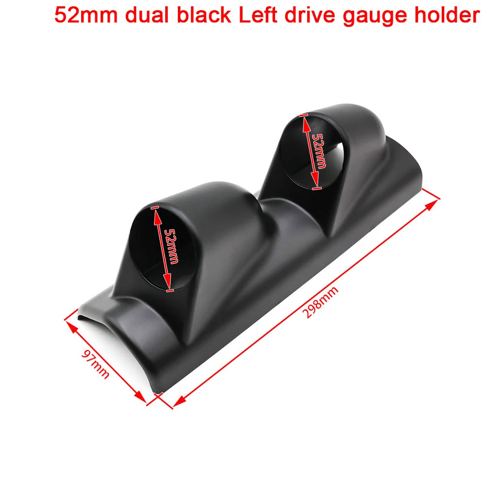 2INCH 52mm Universal Car Meters Holder Black Single Double Triple  Car Gauge Pod for Left Right Drive Car for 2 Inch 52mm Gauges