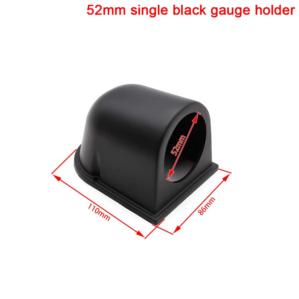2INCH 52mm Universal Car Meters Holder Black Single Double Triple  Car Gauge Pod for Left Right Drive Car for 2 Inch 52mm Gauges