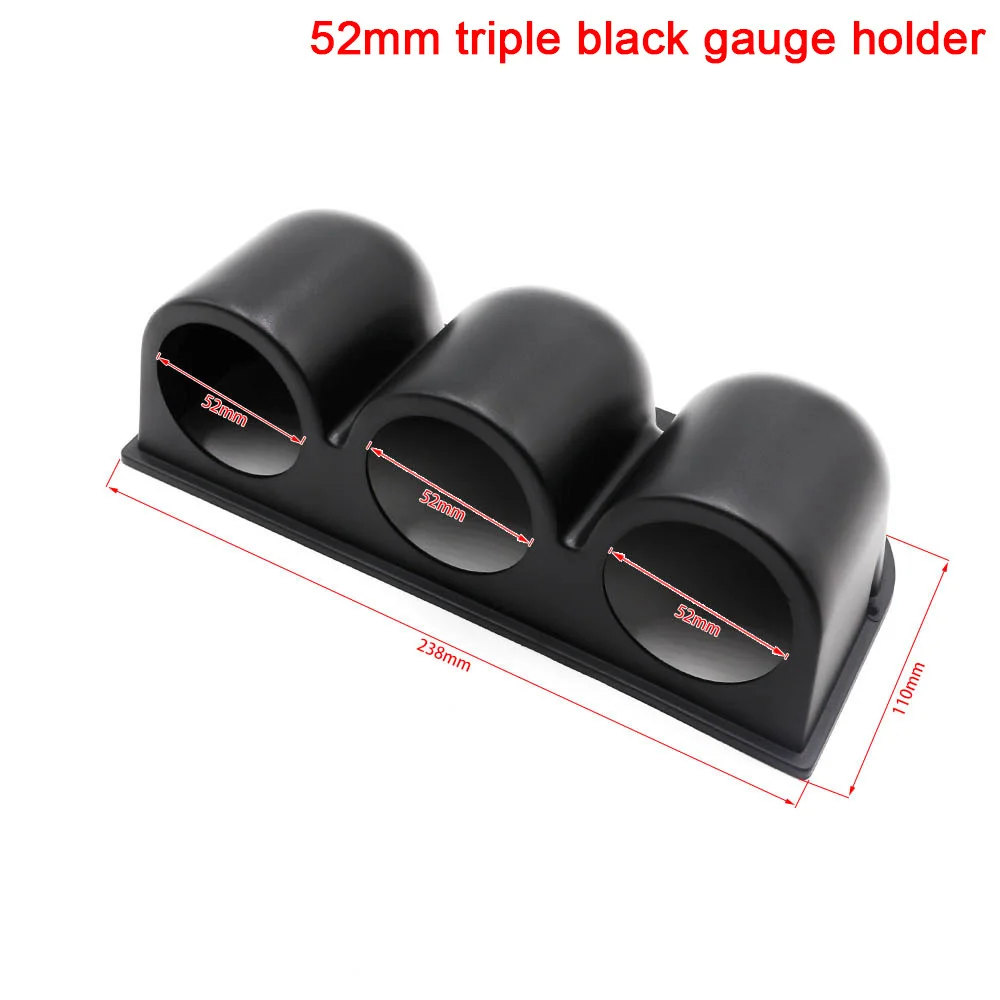 2INCH 52mm Universal Car Meters Holder Black Single Double Triple  Car Gauge Pod for Left Right Drive Car for 2 Inch 52mm Gauges