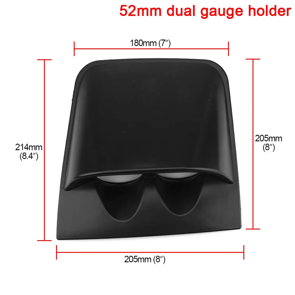 2INCH 52mm Universal Car Meters Holder Black Single Double Triple  Car Gauge Pod for Left Right Drive Car for 2 Inch 52mm Gauges
