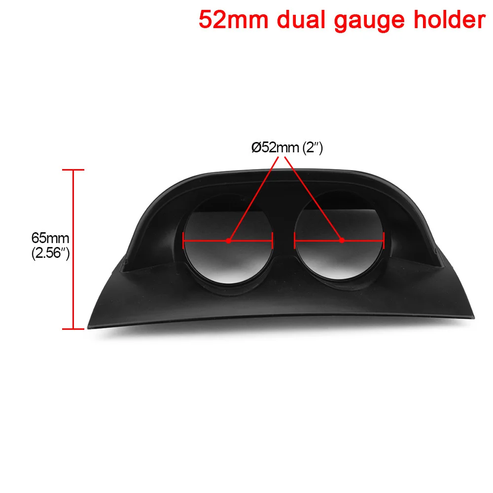 2INCH 52mm Universal Car Meters Holder Black Single Double Triple  Car Gauge Pod for Left Right Drive Car for 2 Inch 52mm Gauges