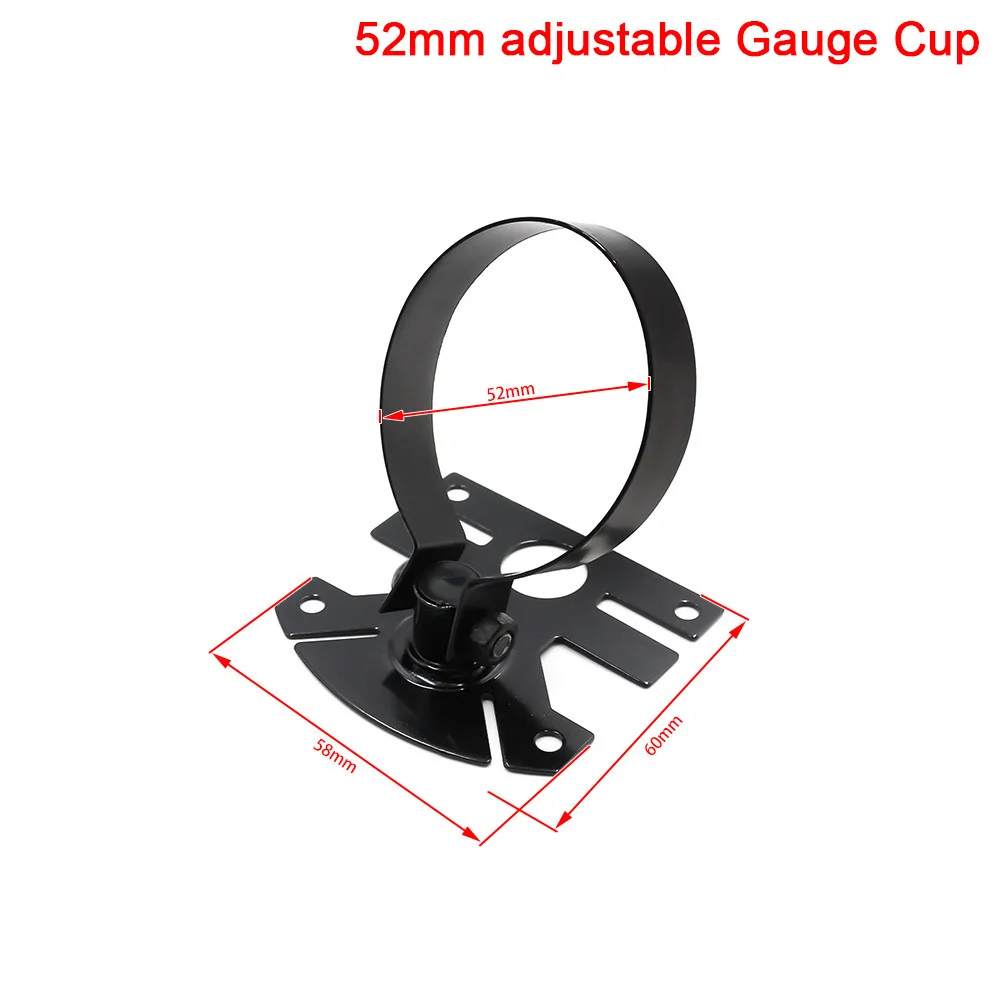 2INCH 52mm Universal Car Meters Holder Black Single Double Triple  Car Gauge Pod for Left Right Drive Car for 2 Inch 52mm Gauges