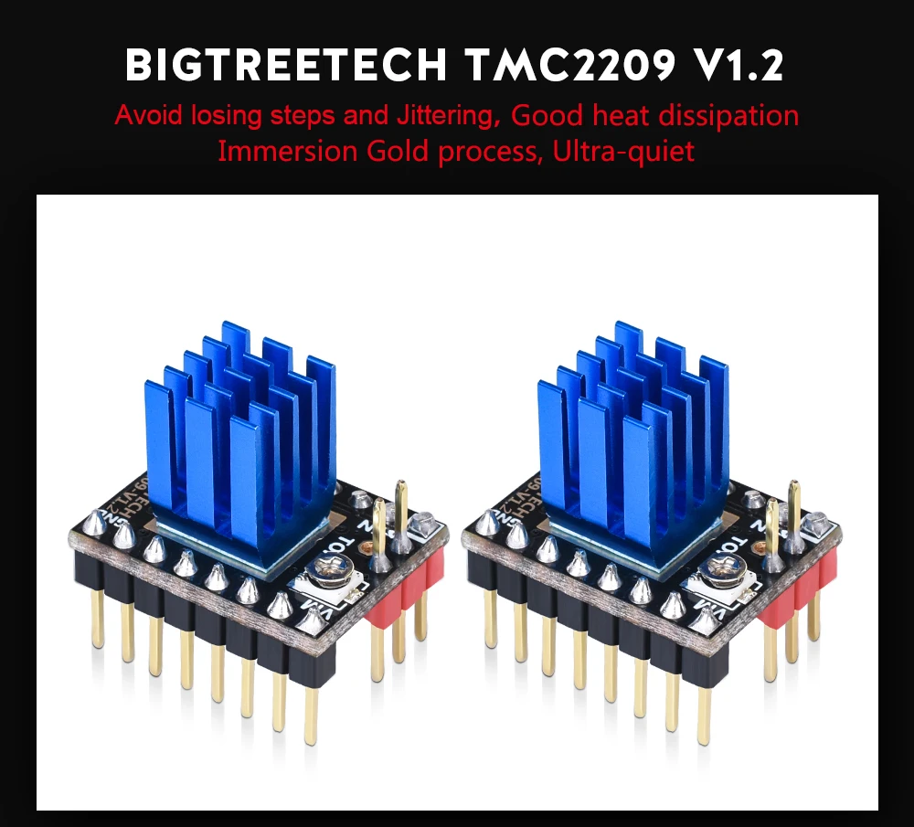 BIGTREETECH TMC2209 V1.3 Stepper Motor Driver TMC2208 3D Printer Parts For BTT Octopus SKR V1.4 SKR Mini E3 Ender3 V2 Voron 2.4