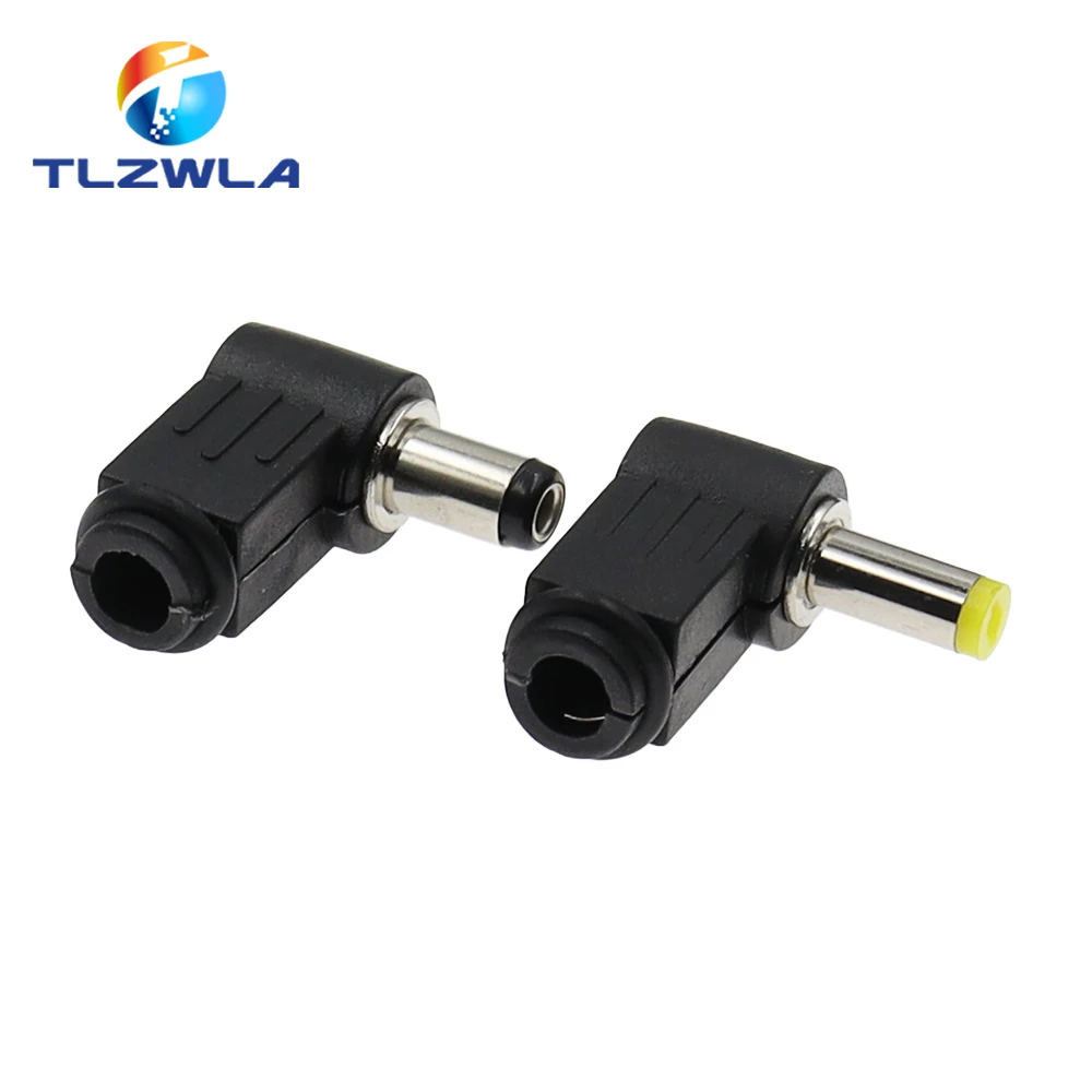 10Pcs DC plug 90 degree elbow 5.5*2.1mm DC power plug wiring assembly 5.5*2.5mm welding wire type 4.8x1.7mm 4.0x1.7mm 3.5x1.35mm