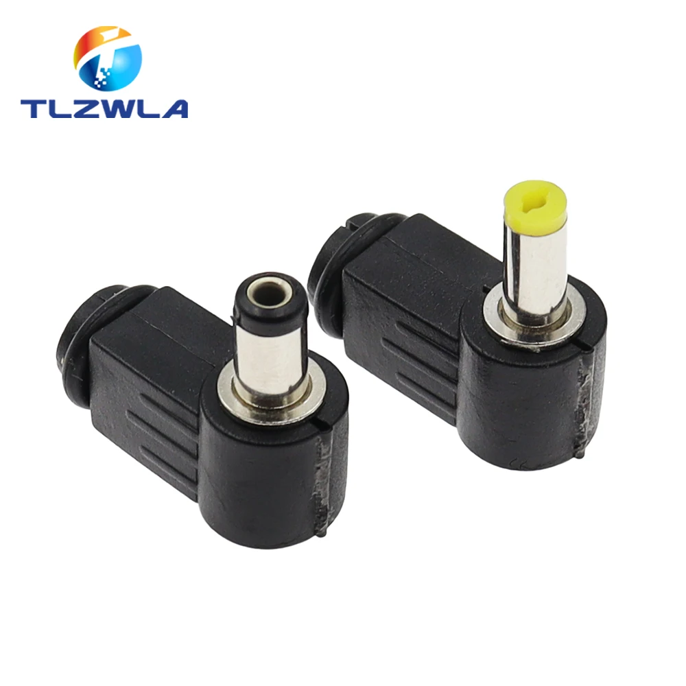 10Pcs DC plug 90 degree elbow 5.5*2.1mm DC power plug wiring assembly 5.5*2.5mm welding wire type 4.8x1.7mm 4.0x1.7mm 3.5x1.35mm