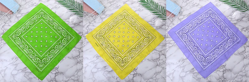 New Headbands Unisex Cotton Bandana Head Scarf Headwraps for Women Designer Headwear Double Sided Head Wrap Men Masks Face Scarf