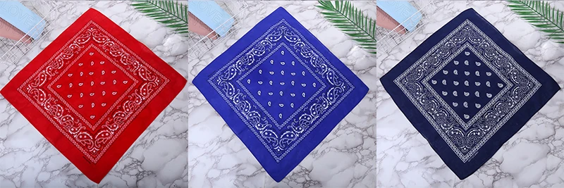 New Headbands Unisex Cotton Bandana Head Scarf Headwraps for Women Designer Headwear Double Sided Head Wrap Men Masks Face Scarf