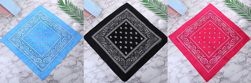 New Headbands Unisex Cotton Bandana Head Scarf Headwraps for Women Designer Headwear Double Sided Head Wrap Men Masks Face Scarf