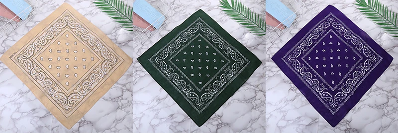 New Headbands Unisex Cotton Bandana Head Scarf Headwraps for Women Designer Headwear Double Sided Head Wrap Men Masks Face Scarf