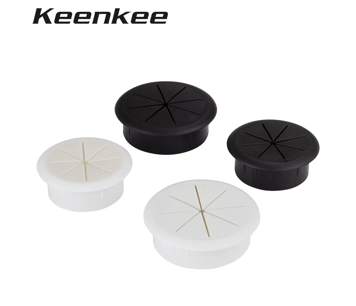 Flexible Cable Cord Grommet 2 Inch Black White Rubber Grommets Gasket In Desk Table Furniture for Hole Cover Wire Pass Organizer