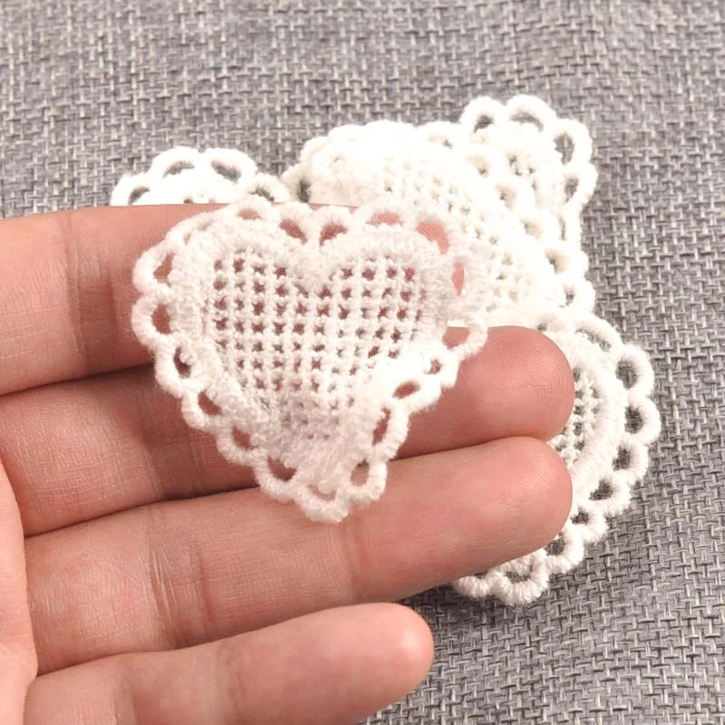 Flower White Lace Applique Mesh Trim For Sew On Guipure Fabric Wedding Supplies Home Decoration