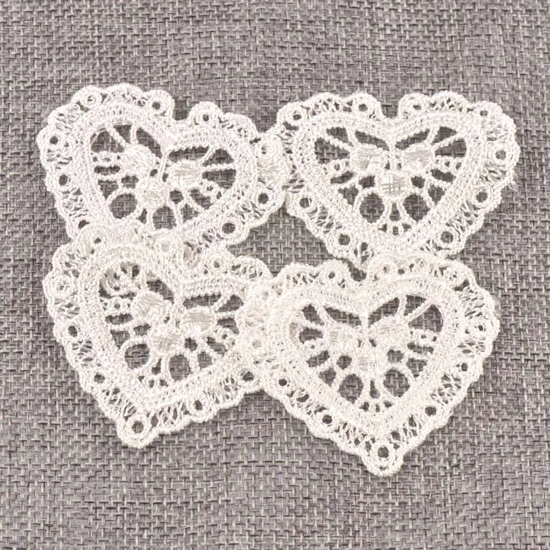 Flower White Lace Applique Mesh Trim For Sew On Guipure Fabric Wedding Supplies Home Decoration
