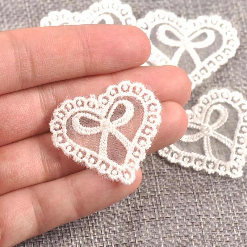Flower White Lace Applique Mesh Trim For Sew On Guipure Fabric Wedding Supplies Home Decoration