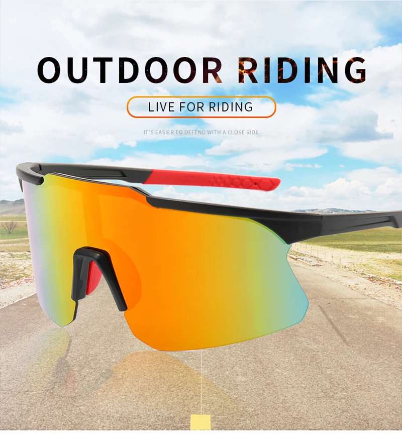 Cycling Glasses Outdoor Sports UV400 Bicycle Sun Glasses For Men Women Mountain Road Bike Anti-ultraviolet Riding MTB Sunglasses