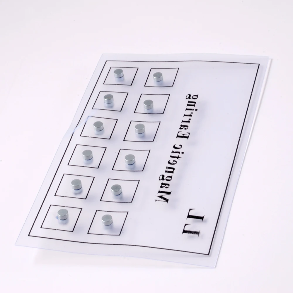 12PCS/Card Fake Cheater Non Pierced Magnet Ear Tragus Cartilage Lip Labret Stud Nose Ring  Jewelry Magnetic Earring