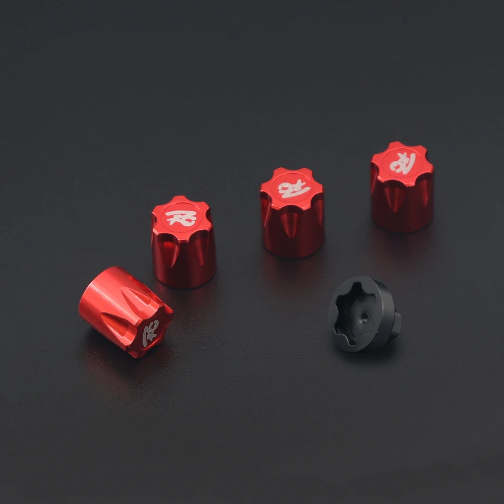 Metal Wheel Rim Center Cap Dust Cap M4 Nut 4PCS for 1/10 RC Crawler Car Axial SCX10 D90 TRX4 TF2 CC01 Capra Upgrade