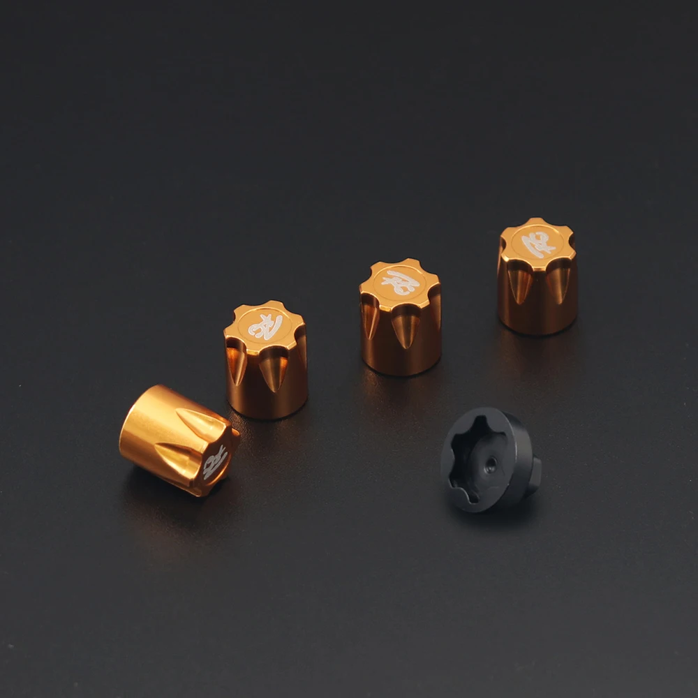 Metal Wheel Rim Center Cap Dust Cap M4 Nut 4PCS for 1/10 RC Crawler Car Axial SCX10 D90 TRX4 TF2 CC01 Capra Upgrade