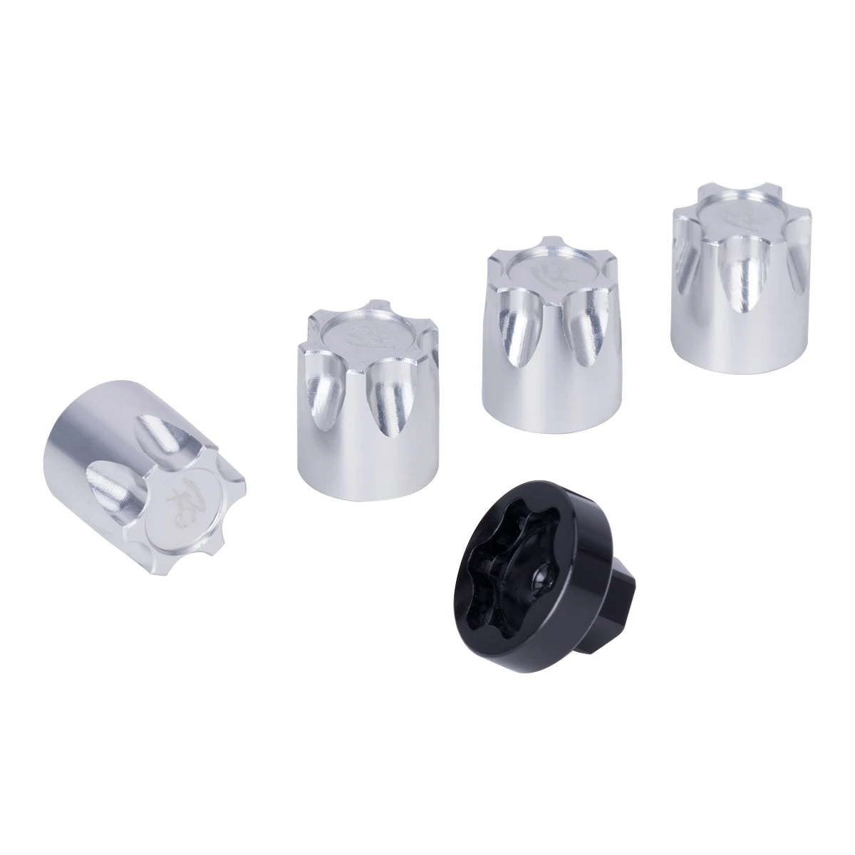 Metal Wheel Rim Center Cap Dust Cap M4 Nut 4PCS for 1/10 RC Crawler Car Axial SCX10 D90 TRX4 TF2 CC01 Capra Upgrade