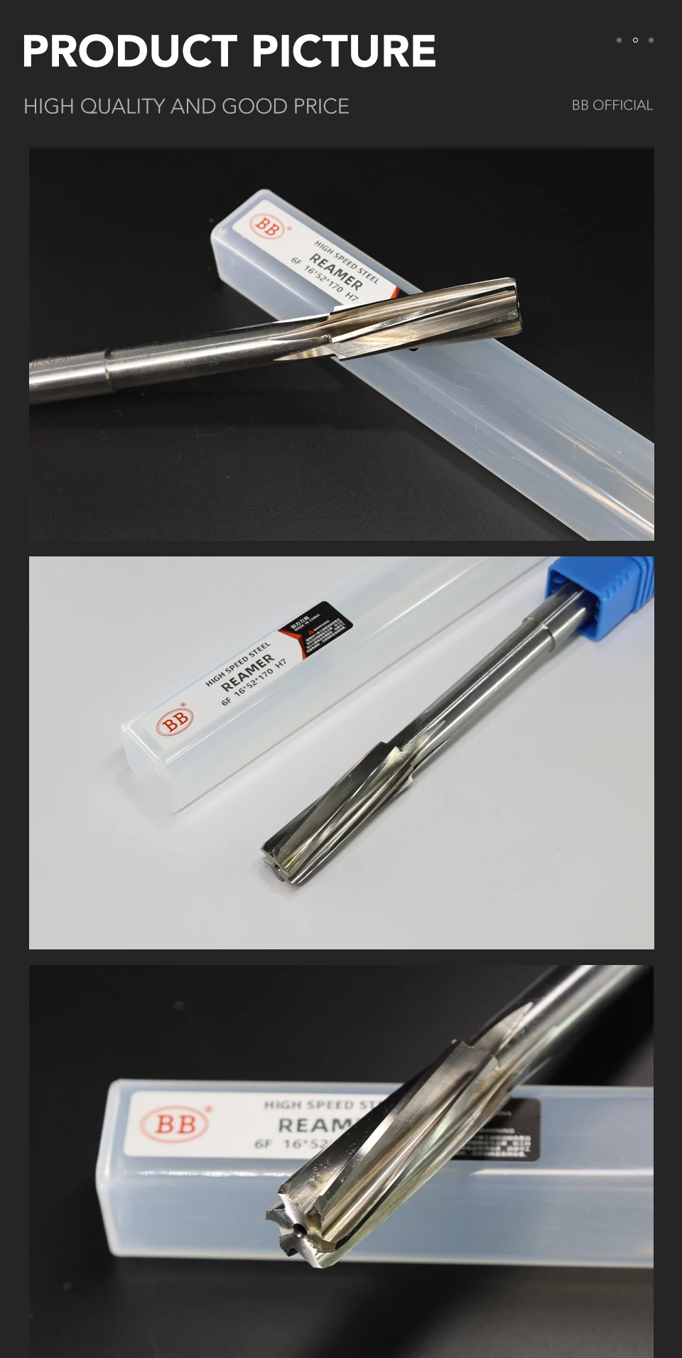 BB Reamer HSS Cobalt Wear Resistant High Precision H7 Diameter 2mm-16mm Left Spiral Flute Hole Drill Metal Steel Aluminum Tool