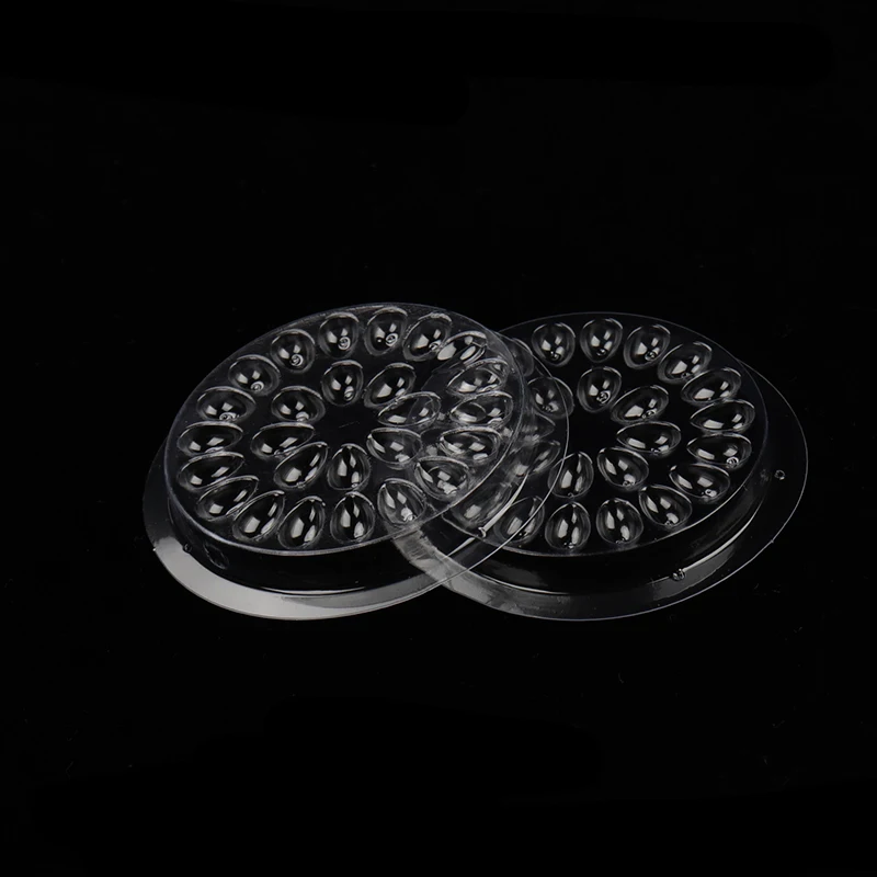 100Pcs Disposable Eyelash Glue Pallet Eyelash Extension Glue Pads Stand Eyelash Plastic Transparent Glue Holder Glue Gasket