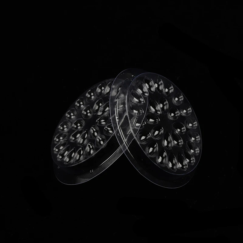 100Pcs Disposable Eyelash Glue Pallet Eyelash Extension Glue Pads Stand Eyelash Plastic Transparent Glue Holder Glue Gasket