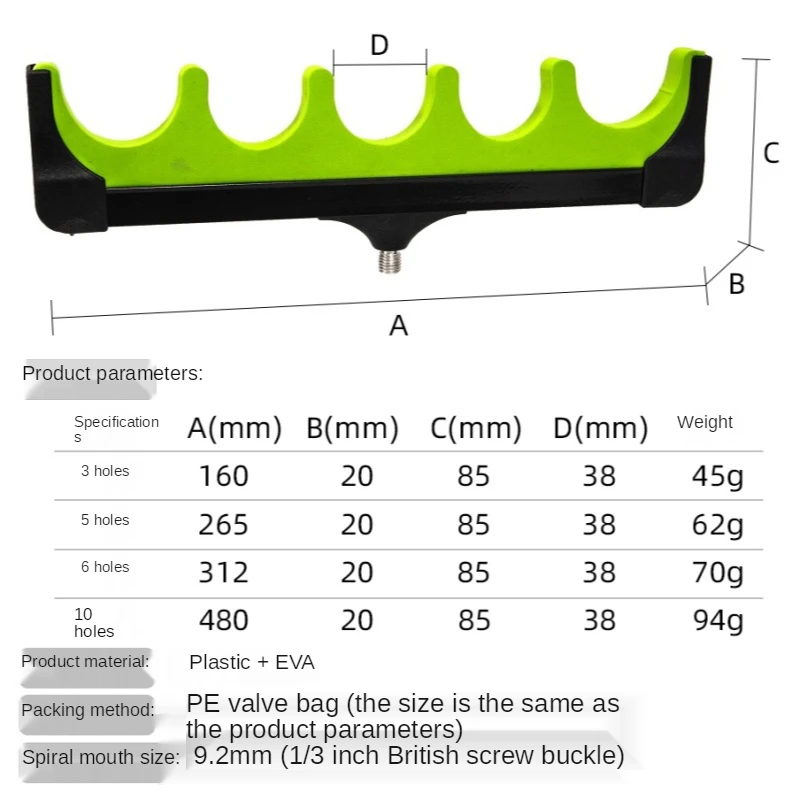 Fishing Feeder Pod Stand Holder Fish Rod Holder Tripod Stand Universal Pole Rest Head Bracket Bank Outdoor Fishs Accessories
