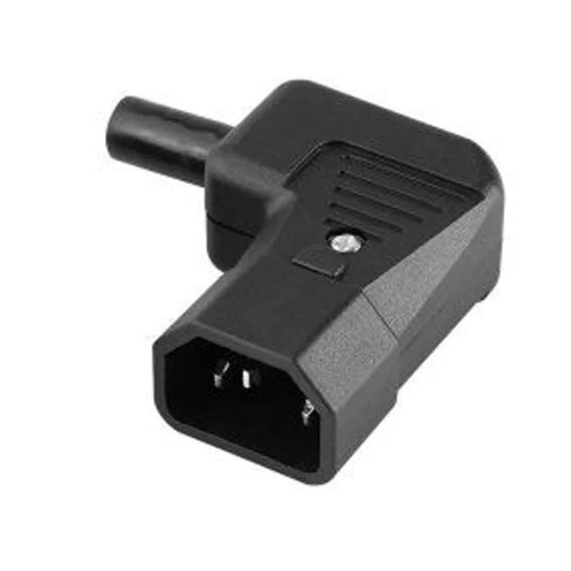 1pcs Black IEC320 C13 C14 AC Power Panel Socket PDU UPS Rewirable Wiring Plug Electric Battery Receptacle Docking Outlet 10A