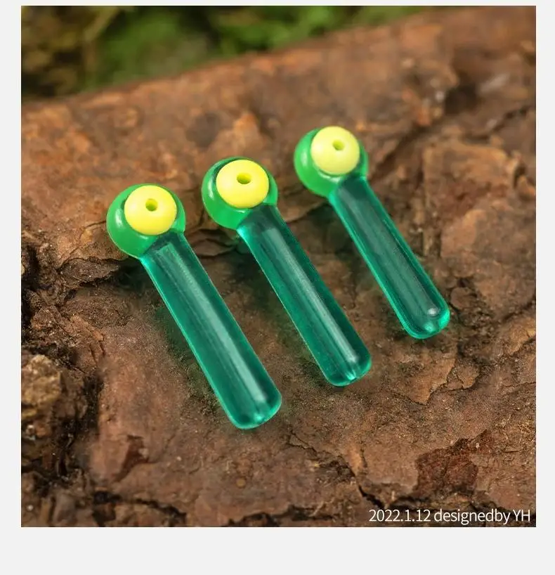 LINNHUE high-permeability green double-core floating seat boxed silicone competitive floating seat fishing road slip accessories