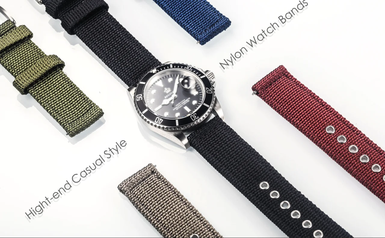 Hemsut High Quality Nylon Watch Bands Quick Release  Movement Wrist Straps Military Breathable Waterproof 18/20/22/24mm