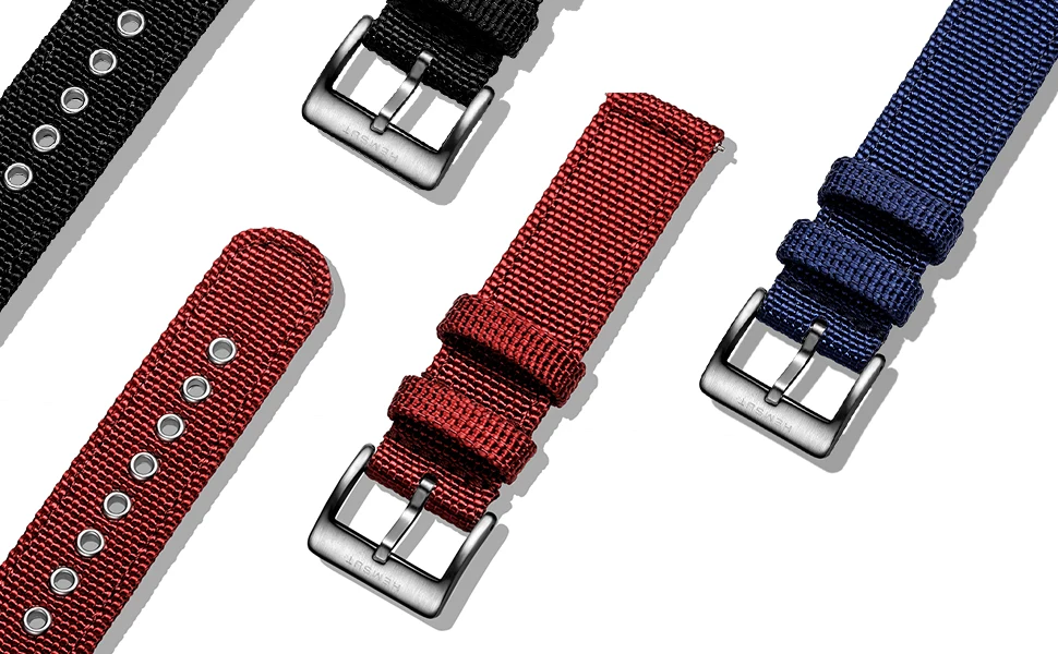 Hemsut High Quality Nylon Watch Bands Quick Release  Movement Wrist Straps Military Breathable Waterproof 18/20/22/24mm