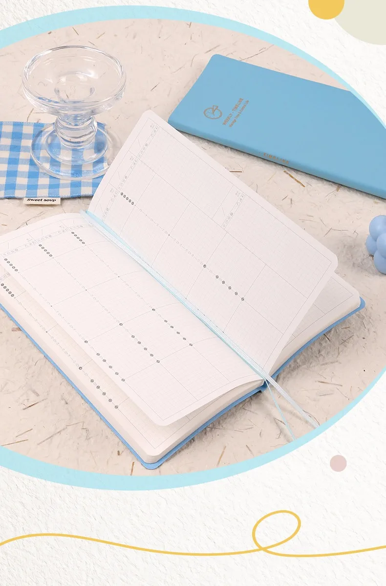 Kinbor Weekly Planner Notebook UnDated Agenda Schedule Daily Monthly Journal Book Portable Record Diary Plan Notepad Stationery