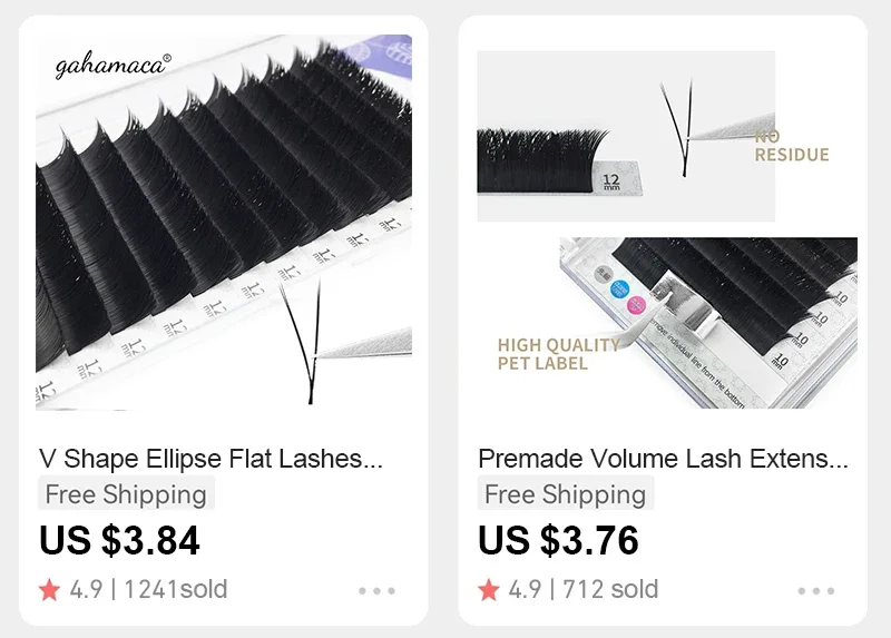 ANNAFRIS 16rows 8~15mm Mixed L-Shaped Eyelashes Extension Natural Soft Mink Matt Black L/L+/LC/LD/LU(M) Curl Individual Lashes