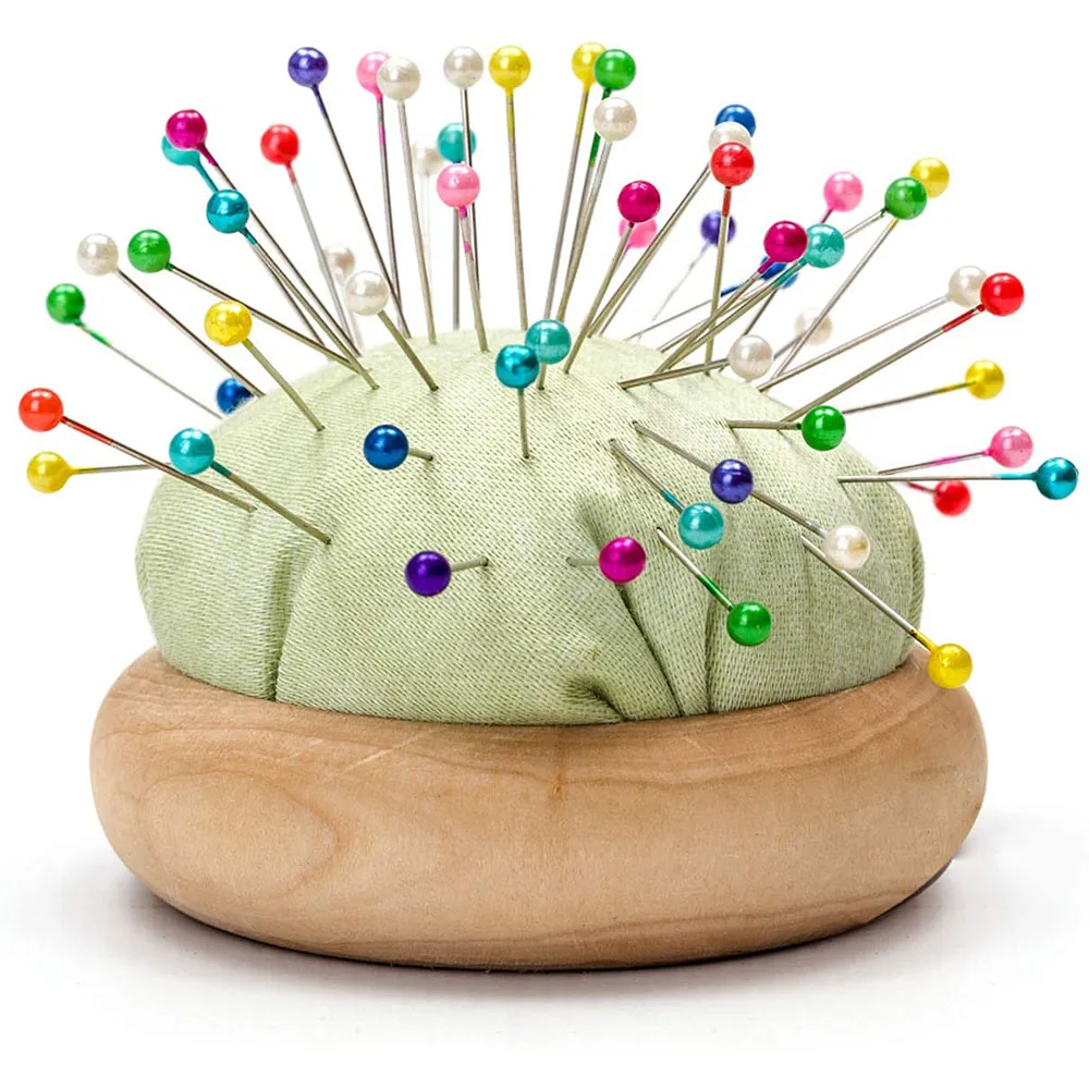 100Pcs/Box 38mm Sewing Pins Glass Ball Multicolor Head Pins Straight Quilting Heads Pins DIY Crafts Sewing Fabric