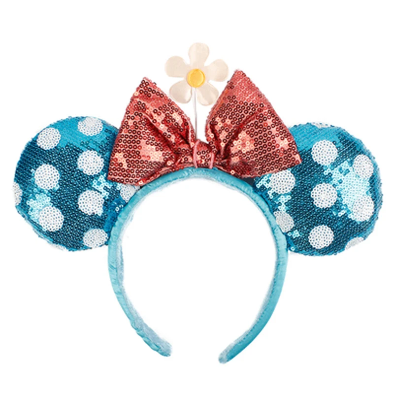 Disney Mickey Mouse Ear Headband Wave Point Big Bows EARS COSTUME Headband Cosplay Plush Adult/Kids Headband Gift