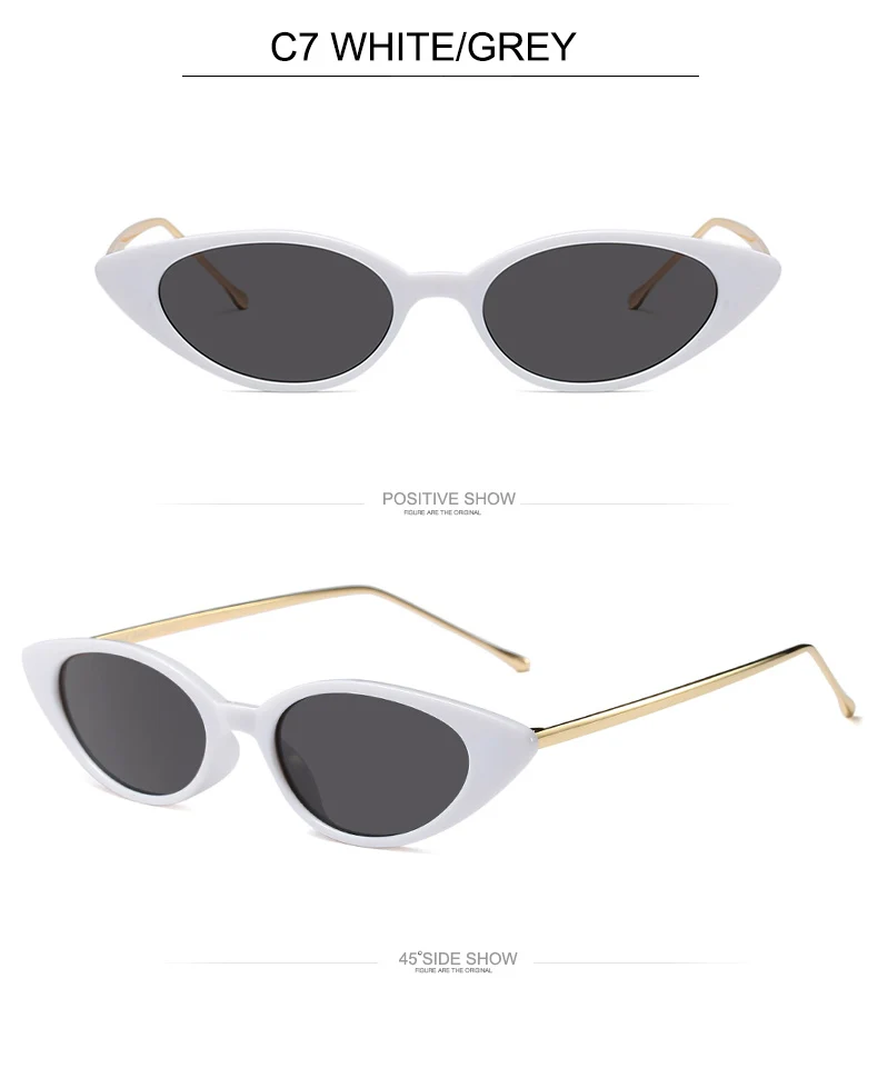 Ladies Cat Eye Sunglasses Women Brand Designer Fashion Small Frame Sun Glasses for Female Trend Glasees UV400 O5