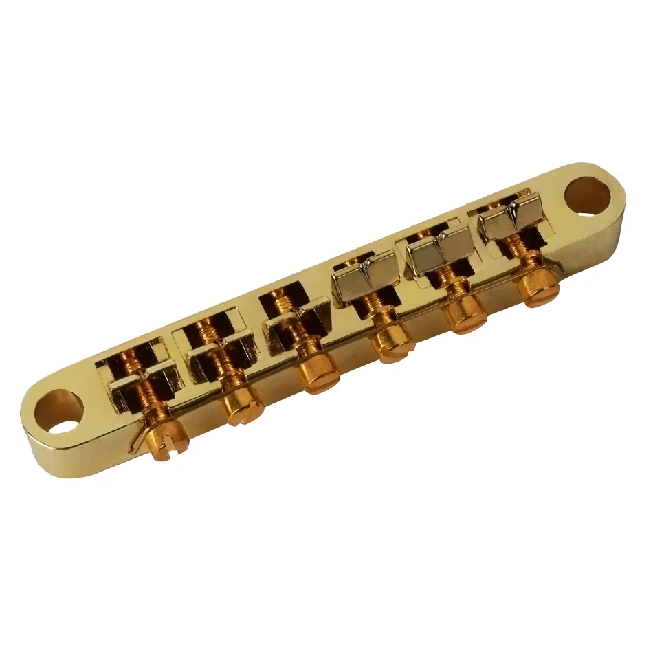 1 Set of 6 Strings Guitar Tune-O-matic Bridge and Tailpiece with Posts for LP Electric Guitar
