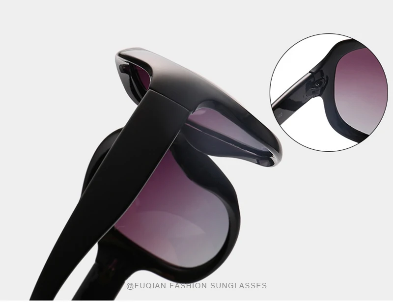Brand Design Elegant Oversized Polarized Sunglasses Women Fashion Big Round Sun Glasses Ladies Vintage Outdoor Anti Glare Shades