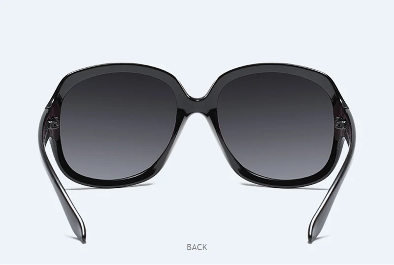 Brand Design Elegant Oversized Polarized Sunglasses Women Fashion Big Round Sun Glasses Ladies Vintage Outdoor Anti Glare Shades