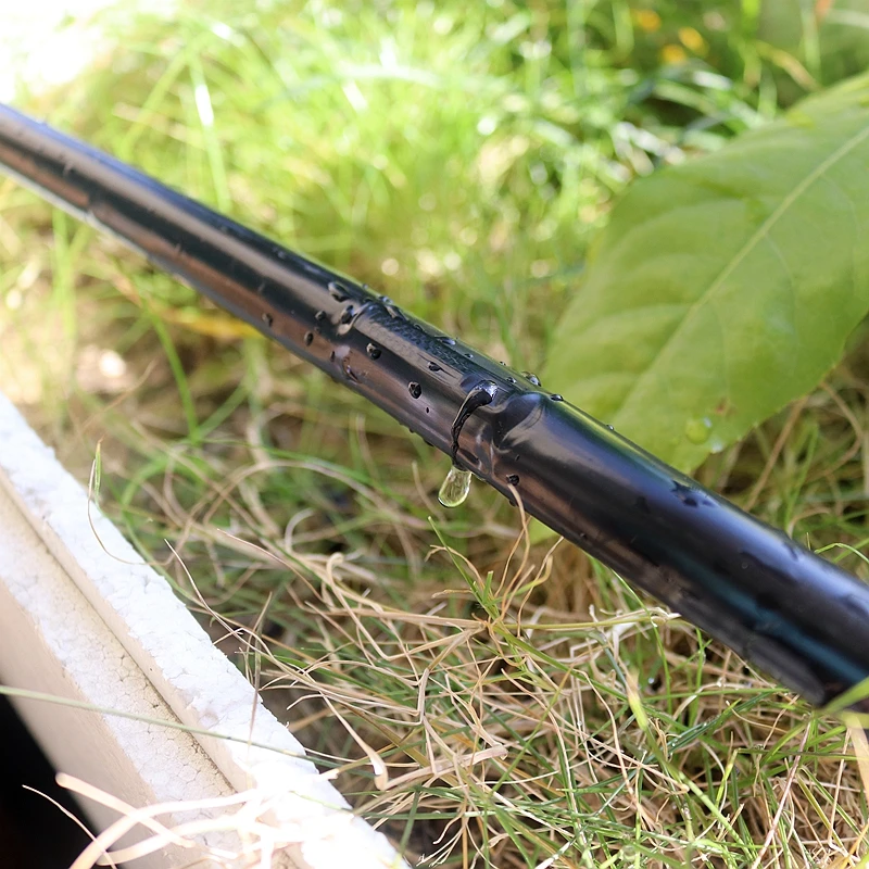 20/50/100M 16mm Micro Irrigation Drip Tape 1-hole Greenhouse Garden Flower Pots Watering Soaker Hose With Pipe Connector